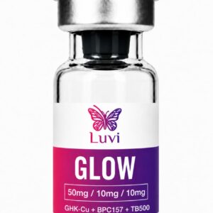GLOW 70mg Luvi research blend vial